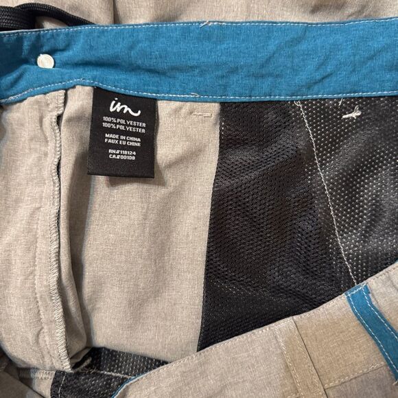 IM Imperial Motion 32 9.5" Gray Carboncool Flex Tech Wicking Active Shorts Golf - Picture 6 of 6